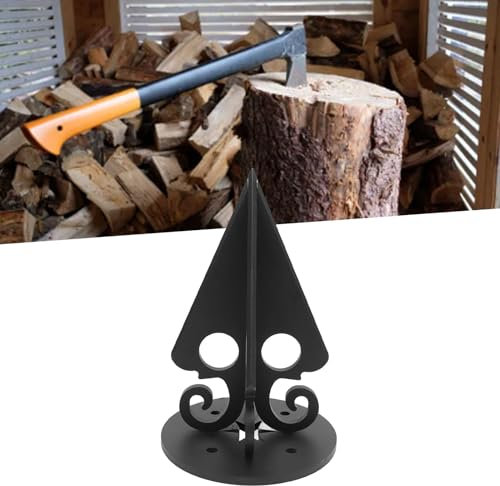 Heavy Duty Manual Log Splitter, Carbon Steel Kindling Wood Cutter Tool for Indoor Outdoor, Camping, Bonfires, 3450g