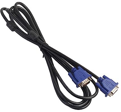 KONTONTY Cable De Vídeo Vga De Metros Macho Macho Cable Adaptador para Monitor con Núcleos De Ferrita Compatible con Computadora Pc HDTV Proyector y Pantalla