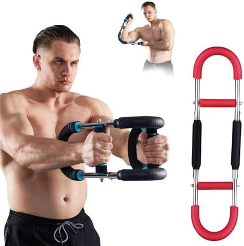 Shaker Twister Armtrainer, verstellbarer Brust-Expander, tragbarer Power-Twister-Bar, Muskelkraftverstärker, formt den perfekten Körper für Männer, für Anfänger und Profisportler