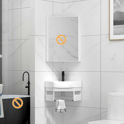 Pounjsd lavabo angolare bagno Bianco,lavabo bagno con mobile sospeso,lavabo in ceramica 38×38cm, lavandino bagno sospeso con mobile, montaggio a parete, Per Bagno, Toilette, Appartamenti