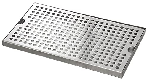Stainless Steel Drip Tray for Kegerator 20 x 7 Rectangular Beer Drip Tray Surface Mount No Drain Ideal for Home Bar Mini Fridge Durable & Easy to Clean