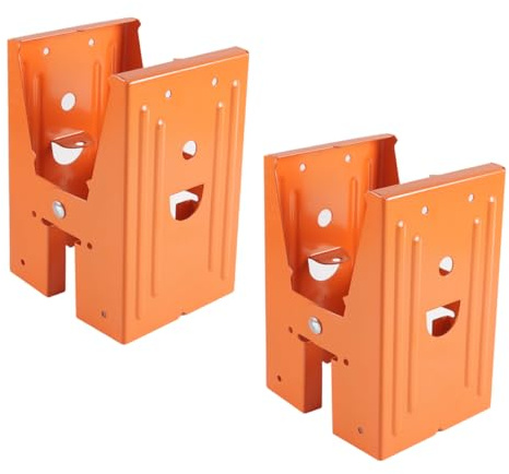Ausi 2Pcs Chainsaw Sawhorse Holder Cold Rolled Steel Mechanical Stand 25 Degree Opening Angle Wood Slot