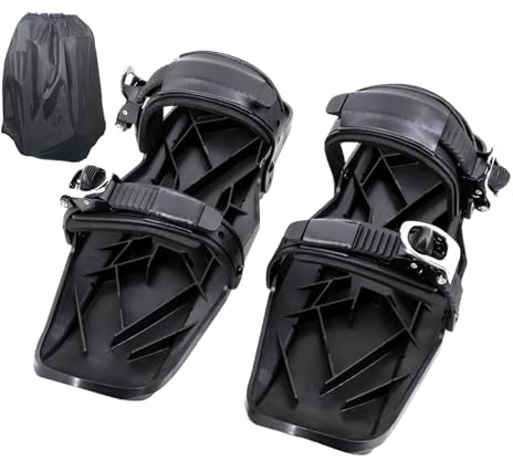 Mini scarponi da sci - Pattini da neve per sport invernali, scarpe da ghiaccio leggere per esterni, calzature regolabili slittino, attività ricreative, esercizi, divertimento avventuroso | Per bambini