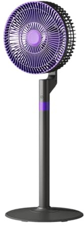 Ventilador de pie y escritorio 2 en 1, ajustable, base redonda, ajuste de 3 velocidades, cabezal oscilante, desmontable y lavable, potente circulación de aire silenciosa para interiores y exteriores