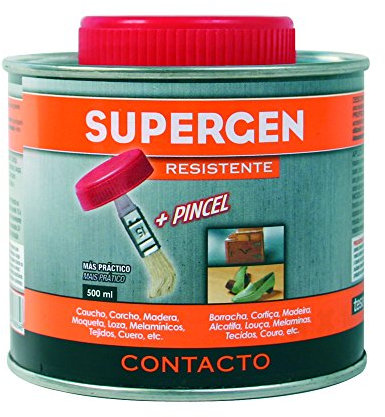tesa 62600 – 00000 – 14 – Supergen Kontakt & Klebstoff in Dose 500 ml, mit Pinsel