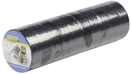 Kinzo 871125279533 - Pvc Aislar Rollo De Cinta - Negro