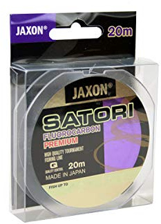 Jaxon Angelschnur Vorfachschnur Satori FLUOROCARBON Premium 20m Spule 0,10-0,60mm (0,18mm / 6kg)