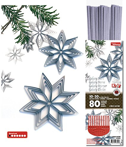 Karen Marie's Galaxy Stars Quilling Kit, silber