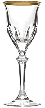 ARNSTADT KRISTALL Weinglas Palais Gold (23,5 cm) Kristallglas mundgeblasen · von Hand geschliffen · Handmade in Germany · inkl. 24 Karat Goldrand