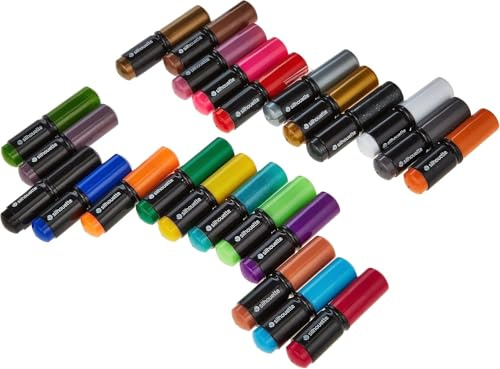 Silhouette America SIL Zeichenstifte Starterpack 24-fach sortiert -V2, Farbe Schriftbild: Multi