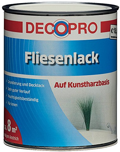Fliesenlack 750ml weiß glänzend Kunstharz