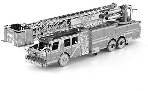 Metal Earth 3D Metallbausatz Feuerwehrauto Fire Truck ab 14 Jahre | Präzise lasergeschnittene Metallteile zum Zusammenstecken ohne Klebstoff. Detailreiche Modelle mit bebilderter Bauanleitung