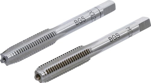 BGS 1900-M8X1.25-B | Set di maschi | M8 x 1,25 mm | 2 pz. | 2 pezzi. Acciaio per utensili (GCr15)