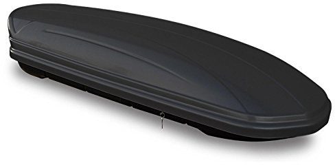 Dachbox VDPMAA320 320Ltr abschließbar schwarz matt + Dachträger CRV107A kompatibel mit Volvo XC60 (5 Türer) 2008-2017