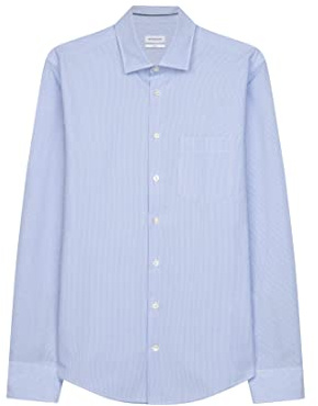 Seidensticker Herren Mens Slim Patch Longsleeve Cotton Hemd, Hellblau(665477), 41 EU