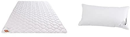 Böhmerwald Natur Wildseidendecke, allergikergeeignet, 100% Wildseide, Füllgewicht: 700gr., Größe: 155x220 cm & Exclusiv Dreikammer-Kopfkissen, Füllgewicht: 400 + 100 g, Stützkomfort: weich, 40 x 80cm