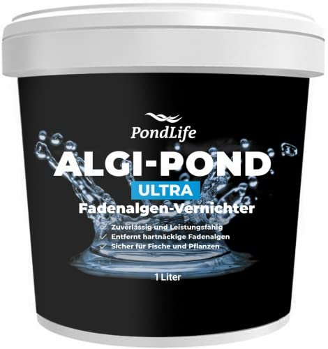 Algi-Pond Ultra - phosphatfreier Fadenalgenvernichter gegen Algenwachstum und Fadenalgen Größe 1 Liter