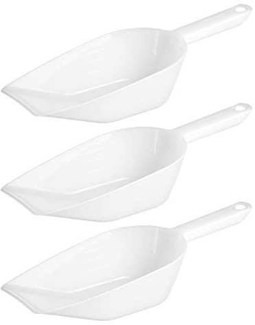 Westmark Back-/Abwiege-/Abfüllschaufeln, 3 Stück, Füllvolumen: je 800 ml, Kunststoff, Halvar, Weiß, 909722E2