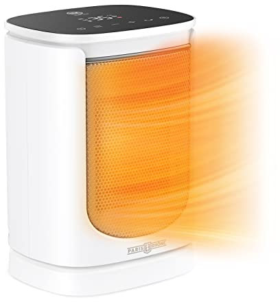 Paris Rhône Termoventilatore a risparmio energetico, 2000 W, con termostato di oscillazione automatica, timer 12 ore, oscillazione di 70°, per bagno, camera da letto, ufficio