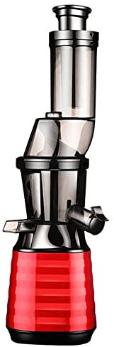 Slow Masticating Juicer Extractor Compact Cold Press Juicer Machine with Reverse Function High Nutrient Fresh Vegetable and Fruit Juice Extractor Ease to Clean (Color : Red B)