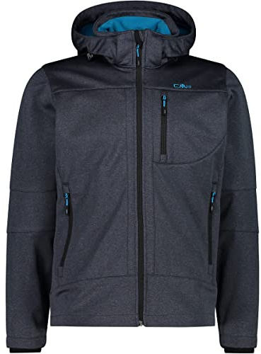 CMP - Herrenjacke mit Kapuze und Reißverschluss, Titan Mel., 58