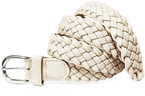 Gloop Damen Flechtgürtel Geflochtener Schmaler Hüftgürtel One Size Gürtel passt gut für Rock Kleid Jacke und Jeans 3 cm Breit
