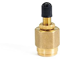 1/2 Air Line to Schrader Valve Brass Compression Fitting