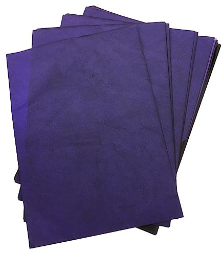 TEHAUX 100blätter Blaues Kohlepapier Zum Abpausen Einseitiges Transferpapier Für Zeichenmuster Künstlerbedarf Dauerhaftes Graphit-Papier Für Leinwand Und Kunstoberflächen