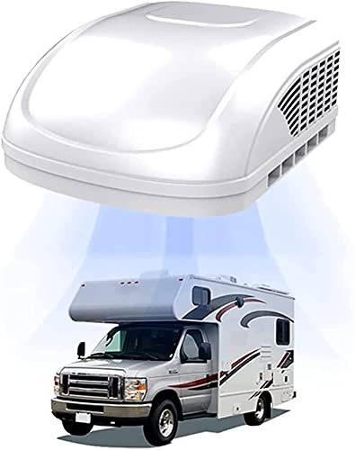 Climatiseur de toit RV 115 V/220 V 15 000 BTU for parking électrique, refroidissement uniquement, climatiseur RV, système de climatisation for camping-car, for voiture, camion, camping-car, pelle ( Si