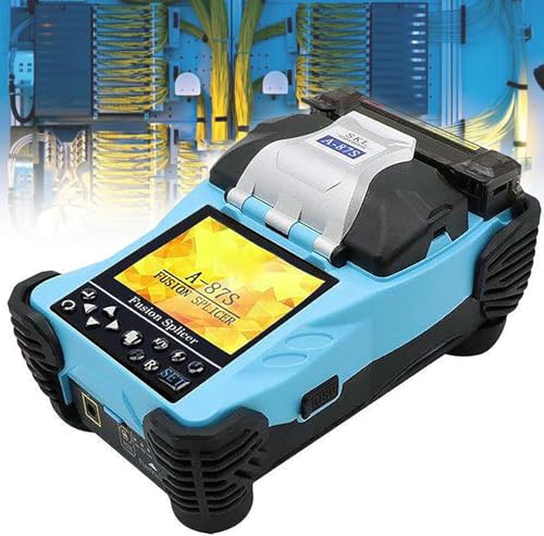 GYQSSD Giuntatrice a Fusione in Fibra Ottica A-87s, Saldatrice Automatica per Nucleo Ottico con Display da 3,5 Pollici, Kit per Giuntatrice a Fusione da 4800 mAh, Kit per Giuntatrice per Fibra Ottica