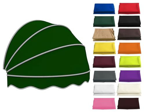 Tende Cappottina Da Sole, Tende Ad Arco, Tettoia A Cupola Pieghevole Per Porte, Tende Da Sole Per Finestra Resistente Al Sole Impermeabile, per Terrazza Negozio(Green,120cm/3.94ft)