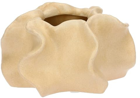 Thun Coprivaso Beige Piccolo, Stoneware, Collezione Mare da Amare, 13 x 13 x 7 cm