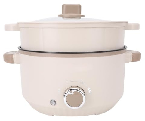 Geräumiger 3L -Elektro -Topf mit Dampfkorb Multifunktionaler Kocher für Unterschiedliche Bedürfnisse (EU -Stecker 220 V)