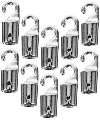 LIFKOME 10pezzi Ganci in Lega per Bastoni Tende Verticali Ganci di Ricambio per Aste Tende e Bacchette Veneziane Accessori per Facile di Persiane e Finestre