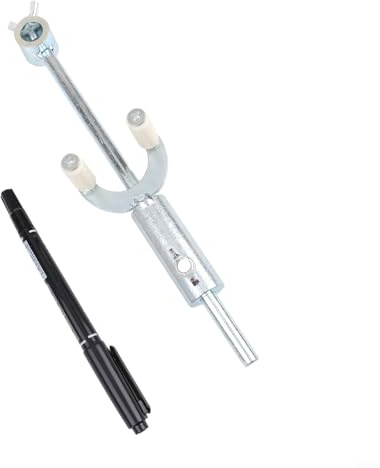 Herramienta raspadora de marcas de cejas para reparación de abolladuras de chapa de automóvil con rango ajustable de 0 a 20 cm y marcador