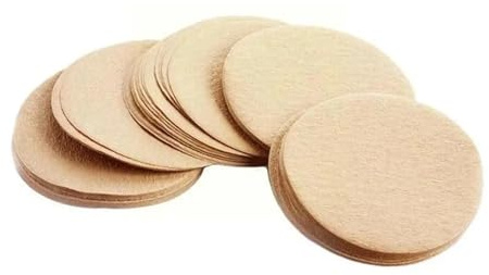 Filtres à Café en Papiers Lot de 100 filtres à café en papier (56 mm, 60 et 68 mm) for cafetière italienne (V60, Moka)(60MM)