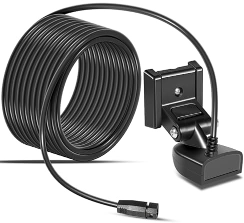 710274-1 XNT 9 HW T Transducteur de tableau arrière pour Humminbird Helix 5/7/8/9/10/12 avec sonar à double spectre Chirp Capteur de température intégré 150-220 kHz Profondeur de 300 m Extrémité à 3