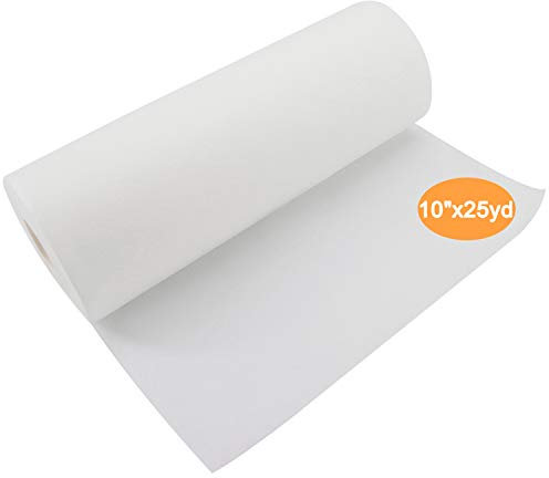 New brothread Wash Away (Wasserlösliche) Maschinen Stickvlies 10 x25 Yd/Rolle - Leichtem Gewicht 40gm (1.5oz) - Kann in Verschiedene Größen geschnitten Werden für Maschinensticken und Handnähen