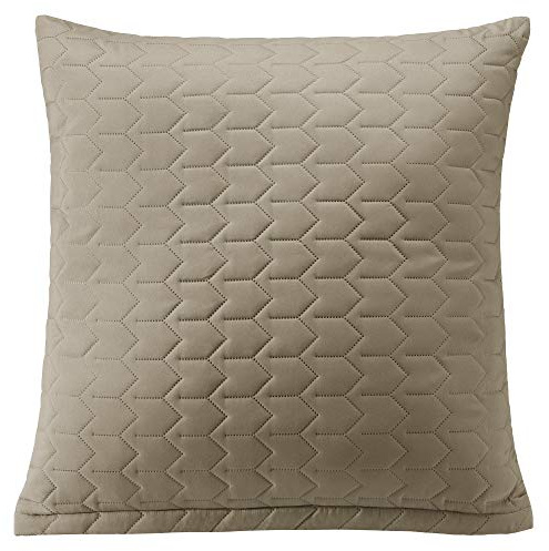 Sumkito Aqua-Textil Dreamlike Zierkissen 45 x 45 cm Taupe Mikrofaser Dekokissen leichte Wattierung Steppkissen