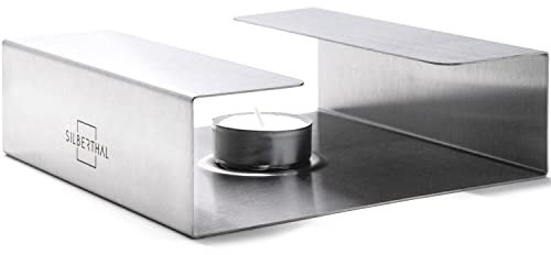 SILBERTHAL Stövchen für Teekanne - Edelstahl - Elegant, Robust und sicher - Stand für Teelicht