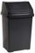 M1SS Casa 8L Swing Bin Assorted Colours High Grade Flip Top Waste bin -Midnight Black (Dark Greyish/Dark Blue)