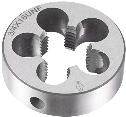 sourcing map Runde Gewindeschneider, 3/4 Zoll (1,9 cm), 16 UNF, Metalllegierung, Werkzeug, Stahl, Maschinen-Gewinde-Reparatur, Handwerkzeug