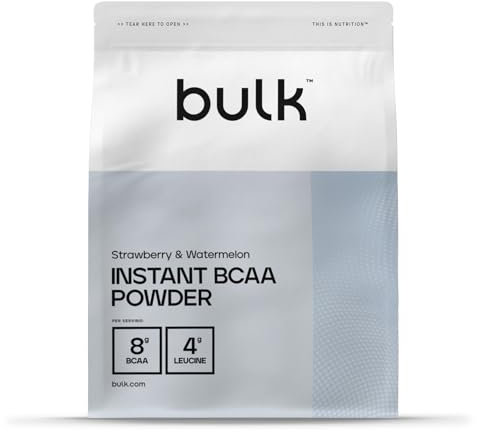 Bulk Instant Branched Chain Amino Acids (BCAA) Powder, Strawberry & Watermelon, 100 g