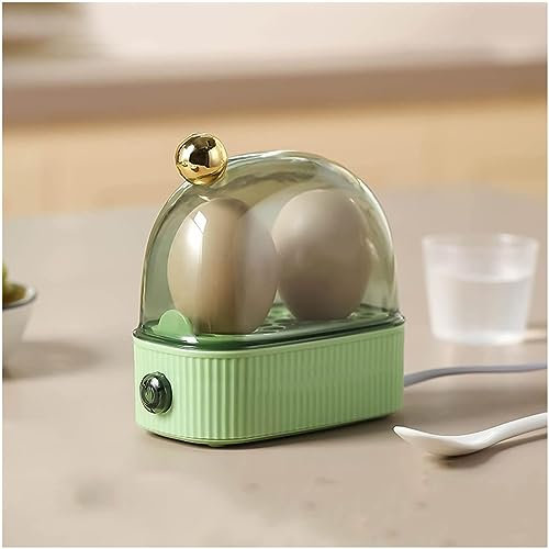 Mini œufs vapeur multi fonction œuf, coque avec fonction dédiée, cuiseur à œufs électrique, support à œufs amovible œufs pochés, egg cooker cuit rapide avec arrêt automatique,Vert