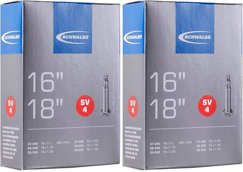 Schwalbe 318586 - fahrradschlauch, Schwarz (Packung mit 2)
