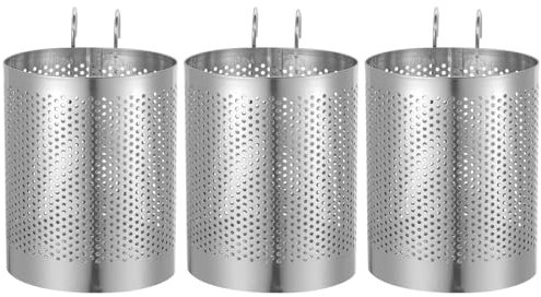 TOPBATHY 3 Stk Essstäbchenhalter zum Aufhängen, Metall, Küchenutensilien-Organizer, Hängender Stäbchenständer, Silber