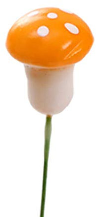 Naranja Sdr, 10 mini funghi rossi, decorazione da giardino, ornamento fai da te, arancione:Semillas