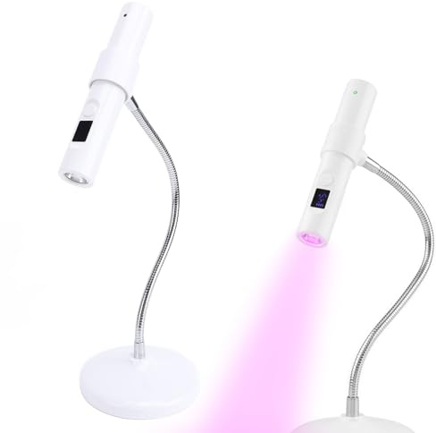 UV-Nagellampa - Bärbar Mini Nagellampa, 60 Graders Justerbar Nackberöringskontroll Uppladdningsbar LED-härdningslampa, Bärbar Nagellampa LED-nagellampa Nageltork