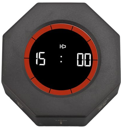 Cubo de Temporizador de Productividad de Octágono, Reloj de Temporizador de Productividad de Escritorio con Sensor G, Enfoque de Flip Gravitacional Octogonal, 1 3 5 15 30 30 60