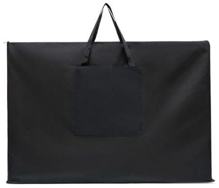 ZNJAMN Zeichenbrett Tasche A1 Malbrett-Aufbewahrungstasche, wasserdichte Maltasche for Zeichnen, Skizzieren, Kunstkoffer, Reise-Kunstbedarf, Tragetasche, Schwarz FüR Zeichenbrettern
